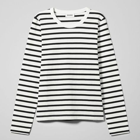 Weekday Striped Long Sleeve Top Long Sleeve Striped Top, Weekend Plans, Weekend Outfit, Bank Holiday, See Me, Who What Wear, Striped Long Sleeve, Long Sleeve Top, Long Sleeve Tshirt Men