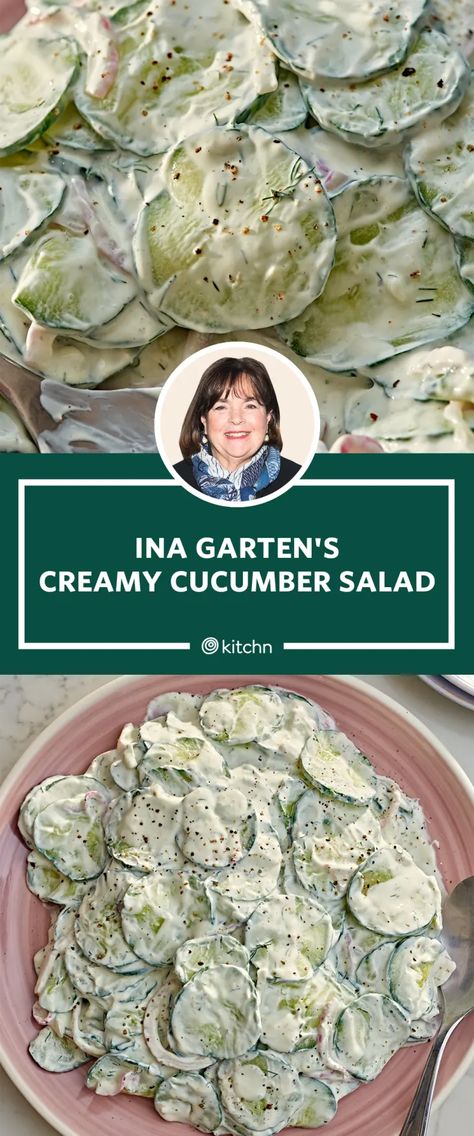 Best Cucumber Salad, Cucumber Salad Dressing, Cucumber Onion Salad, German Cucumber Salad, Best Salads, Classic Salad, Creamy Cucumber Salad, Resep Salad, Ina Garten Recipes