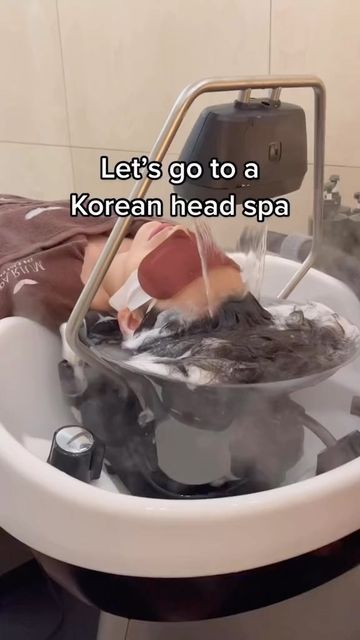 Korean Spa, Head Spa, Busan Korea, Korea Travel, Scalp Care, The Spa, Scalp Massage, Korean Hairstyle, Busan