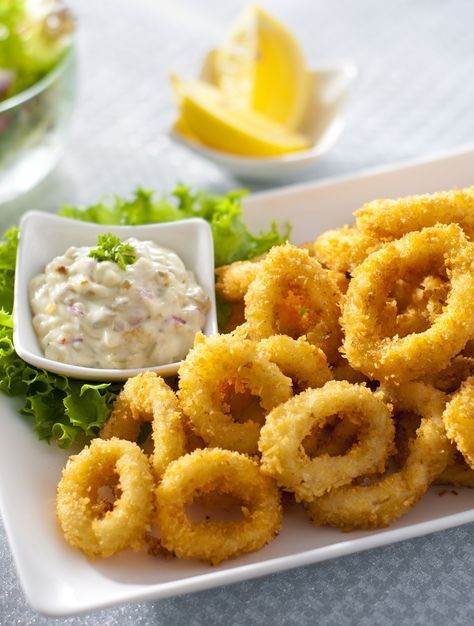 Fried Calamari Recipe | Ajinomoto Malaysia Crispy Fried Calamari, Fried Calamari Recipe, Crispy Calamari, Calamari Rings, Calamari Recipe, Squid Rings, Calamari Recipes, Pot Belly, Fried Calamari