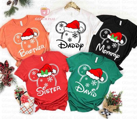 Disney World Christmas Shirts, Disney World Christmas Outfit, Disney Christmas Outfits, Disney Cruise Family, Disney World Family Shirts, Justin Smith, Family Disney Shirts Matching, Disney Christmas Shirts, Matching Disney Shirts