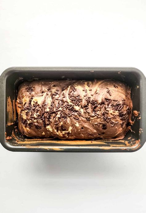 Cream Bread Recipe, Espresso Ice Cream, Swirl Ice Cream, Ice Cream Bread, Cream Bread, Pecan Ice Cream, Swirled Bread, Ice Cream Ingredients, Espresso Powder