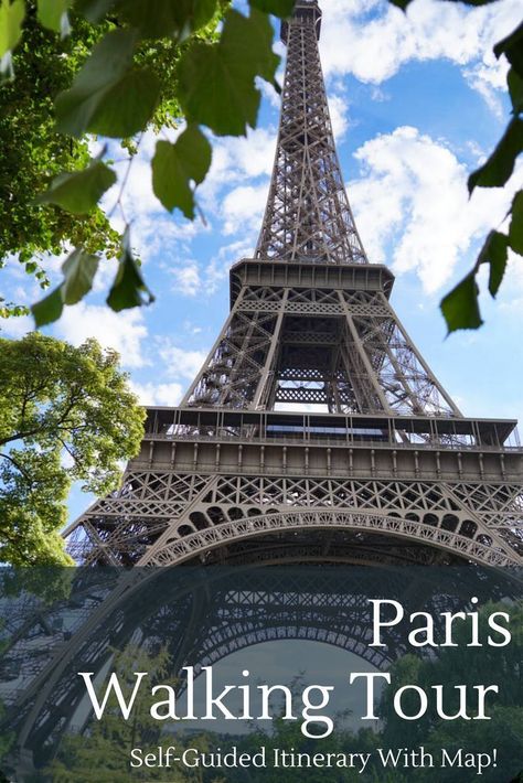 Paris Walking, Paris Walking Tour, One Day In Paris, Eiffel Tower In Paris, Tower In Paris, Paris Itinerary, Seine River, Day In Paris, Europe Holidays