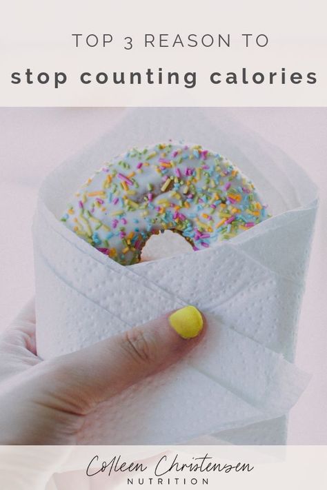 Calorie counting can become OBSESSIVE and controlling! Want to stop but can't seem to make it stick? Learn 3 reasons to stop counting calories that will give you a BETTER life! #countingcalories #healthyliving #intuitiveeating Colleen Christensen, Stop Counting Calories, Improve Body Image, Lifestyle Advice, Strength Program, Mind Diet, Healthy Living Motivation, Calorie Calculator, Food Freedom