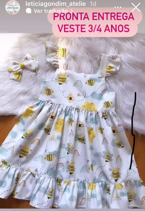 Pin de Patricia Moreno em Guardado rápido em 2022 | Moda infantil para meninas, Modelo de vestido infantil, Modelo de roupa infantil Kids Cotton Frocks Design, Projek Menjahit, Baby Clothes Patterns Sewing, Kids Dress Collection, Girls Dresses Diy, Girls Dress Sewing Patterns, Sewing Kids Clothes