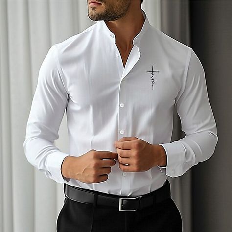 Casual dress shirt men