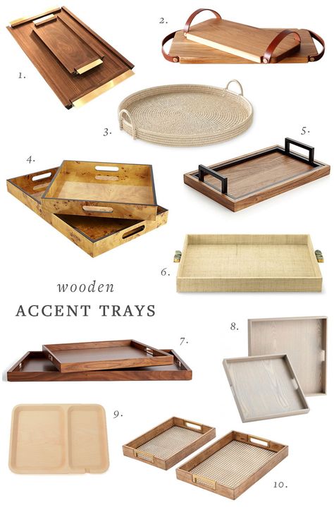 40  accent trays   how to use them on your coffee table, bookshelf shelfie, vanity, nightstand, bathroom, entryway, and desk. #accenttray #homedecor #decortips #interiordecor #shelfie Vanity Nightstand, Coffee Table Bookshelf, Romantic Backyard, Backyard Garden Ideas, Table Bookshelf, Accent Tray, Wooden Trays, Tray Design, Serving Tray Wood