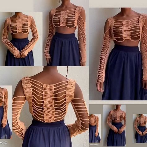 Crochet Cold Shoulder Top One Shoulder Crochet Top, Cold Shoulder Top Pattern, Crochet Swimwear Pattern, Shoulder Crochet Top, Lace Top Patterns, Crochet Coverup, Crochet Shirts, Crochet Halter Top Pattern, Crochet Outfit