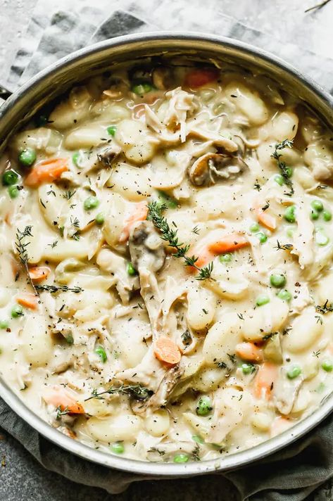 One Pot Chicken Gnocchi, Lobster Scampi, Winter Dinners, Chicken Tetrazzini, Meatball Pasta, Chicken Gnocchi, How To Cook Lobster, For Keeps, One Pot Chicken