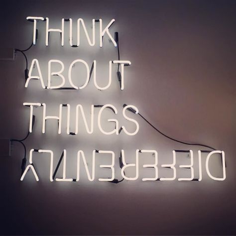 Our favorite way to get some perspective is via handstand try it and see for yourself! Think About Things Differently, Rodan And Fields, Neon Sign, Great Quotes, Beautiful Words, Words Quotes, Life Lessons, Favorite Quotes, Wise Words