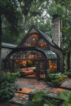 Cosy Greenhouse, Tree House Architecture, Outdoor Garden Ideas, Dream Life House, التصميم الخارجي للمنزل, Casa Vintage, Dream Cottage, Outdoor Gardens Design, Dream House Rooms