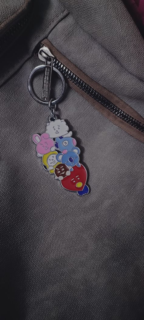 It is BT21 keychain Bt21 Keychain, Bts Bt21, Rap Monster, Jung Hoseok, Kim Seokjin, Kim Namjoon, Park Jimin, Min Yoongi, Keychains