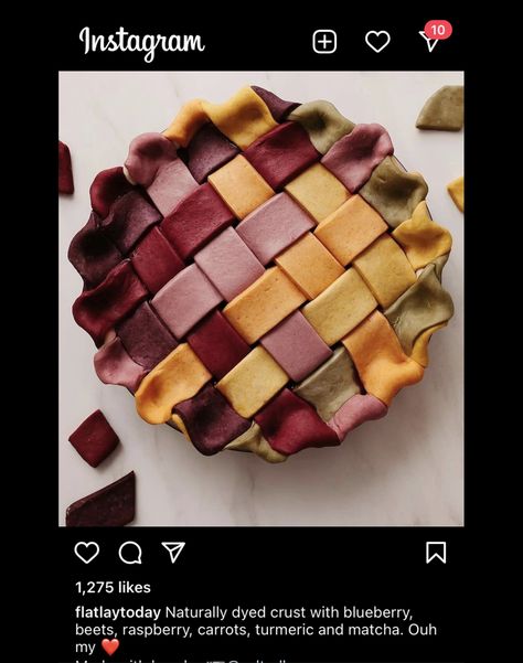 Lattice Pie, Bakers Gonna Bake, Blueberry Pie, Classic Desserts, Baking Sweets, Naturally Dyed, Pretty Cakes, Beautiful Food, Pretty Food