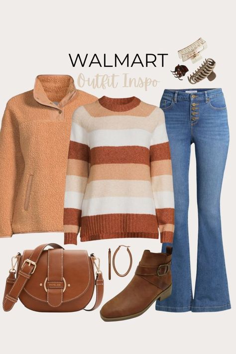 Walmart Winter Outfits, Target Fashion, Walmart Outfits, Women's Plus Size Jeans, Walmart Fashion, Winter Fit, Target Style, Sherpa Jacket, Cozy Outfit