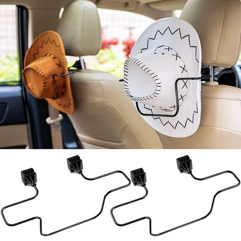 Car Guy Gift Ideas, Cowboy Hat Accessories, Western Truck Accessories, Cow Print Car Accessories, Cowboy Hat Decor, Cowboy Hat Holder, Hat Holders, Cowboy Hat Rack, Car Items