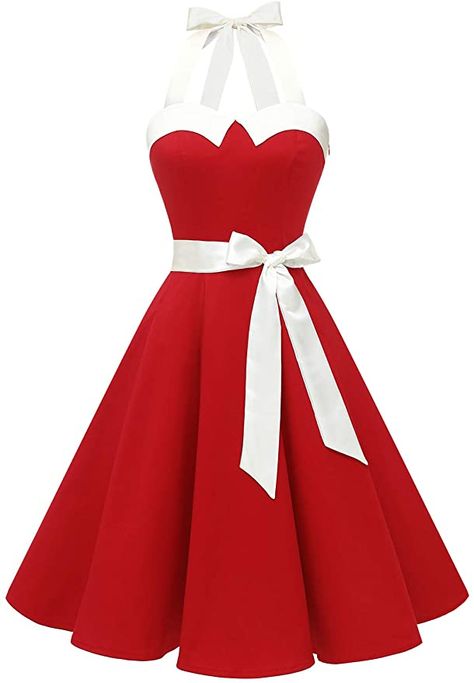 Red Dresses For Kids, Dresses 50s, Cute Red Dresses, Red And White Dress, Cute Dresses For Party, Christmas Dress Women, African Dresses For Kids, Rockabilly Style, Cocktail Dress Prom