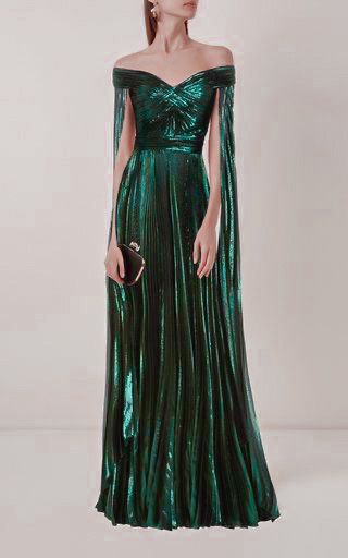 slytherin green gown royal core ravenclaw aesthetic Structured Gowns Couture, Hunter Green Evening Gown, Jewel Toned Evening Gown, Atlantis Dress, Sweep The Floor, Fantasy Gowns, Cape Sleeves, Fairytale Dress, Zuhair Murad