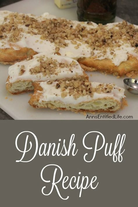 Betty Crocker Danish Puff, Danish Puff Pastry Recipe, Danish Puff Recipe, Birthday Food Recipes, Polish Deserts, Pastries Ideas, Almond Rolls, Danish Biscuits, Danish Puff