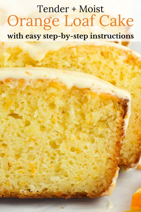 Orange Pastry Recipes, Orange Loaf Cake Easy Recipes, Dessert Loaf Recipes, Orange Bread Loaf, Mandarin Orange Dessert Recipes, Best Orange Cake, Orange Cake Recipe Moist, Nut Breads, Flavored Bread