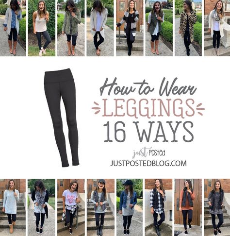 16 Ways to Wear Black Leggings from @nordstrom #sponsored #nordstrom #shopstyle @ShopStyle #justpostedblog #ShopStyle #shopthelook #MyShopStyle #OOTD #LooksChallenge #ContributingEditor #Lifestyle White Leggings Outfit, Mom Trends, Black Leggings Style, Black Leggings Outfit, Black And White Girl, How To Wear Leggings, Mode Casual, Fashion Capsule, Zooey Deschanel