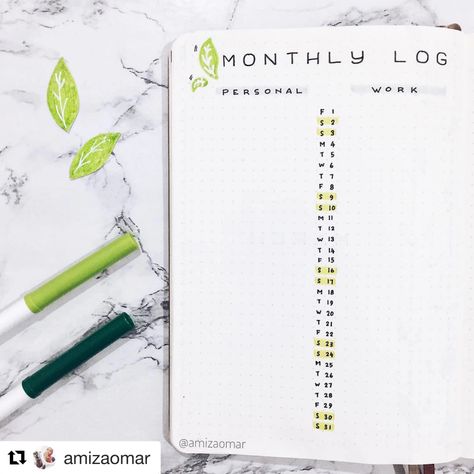 Monthly Bullet Journal Layout, Ryder Carroll, How To Bullet Journal, Vertical Calendar, Bullet Journal Monthly Spread, Calendar Layout, Bullet Journal Tracker, Mini Calendars, Work Boxes