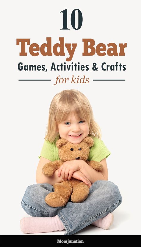 Top 10 Teddy Bear Games, Activities & Crafts For Kids :we list some Teddy bear inspired #crafts, games and activities for kids. Bear Birthday Party Activities, Bear Birthday Party Games, Teddy Bear Birthday Party Games, Teddy Bear Games For Preschool, Teddy Bear Activities For Kindergarten, Bear Themed Party Games, Teddy Bear Picnic Preschool Activities, Teddy Bear Party Games, Bear Games Preschool