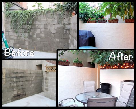 Cement Block Garden Wall, Stucco On Cinder Block, Stucco Cinder Block Wall, Stucco Patio Wall Ideas, Cinder Block Home Exterior Makeover, Stucco Backyard Wall, Stucco Privacy Wall, Backyard Cinder Block Wall Makeover, Stucco Over Cinder Block