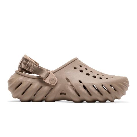 ECHO CLOG Croc Echo, Crocs Echo Clog, Echo Clog, Crocs Echo, Dry Heels, Sport Inspiration, Infamous, Color Khaki, Back Strap