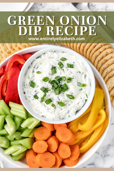 Green Onion Dip Recipe Sour Cream, Green Onion Chip Dip, Sour Cream And Onion Dip Recipe, Green Onion Recipes, Green Onion Dip Recipe, Appetizer Dips Cold, Green Onion Dip, Eat Appetizers, Homemade Onion Dip