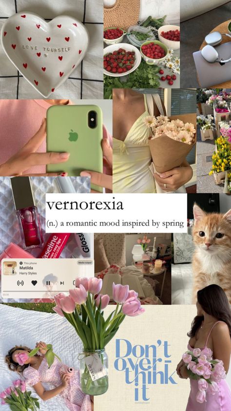 #spring #springaesthetic #aesthetic Romantic Spring Aesthetic, Spring Aesthetic 2024, Spring Moodboard Aesthetic, Spring Iphone Aesthetic, Spring Activities Aesthetic, Spring Lockscreen Aesthetic, Spring Mood Board Aesthetic, Spring Aesthetic Wallpaper Iphone, Spring Vision Board