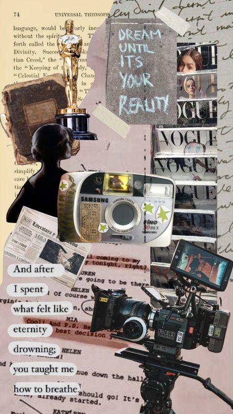 #moodboard #dreamfuture #dreamboard #vintage #aesthetic #acting #love #dream Movie Enthusiast Aesthetic, Vintage Actor Aesthetic, Filmmaker Aesthetic Wallpaper, Instagram Famous Aesthetic, Acting Moodboard, Acting Aesthetic Wallpaper, Acting School Aesthetic, Film Producer Aesthetic, Filmmaker Aesthetic