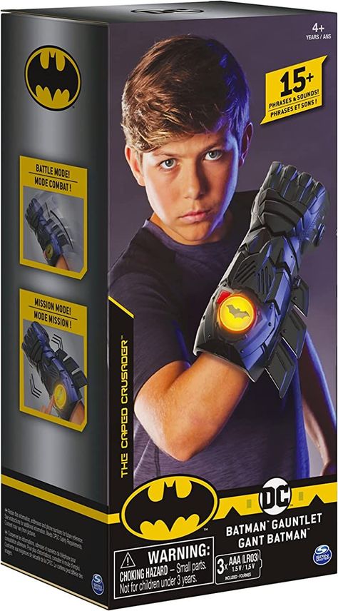 BATMAN, Interactive Gauntlet with Over 15 Phrases and Sounds, Kids Toys for Boys Aged 4 and Up #gadget #tech #tools #technology #gadget_gift #tech_aesthetic Tech Gauntlet, Batman Phrases, Batman Gadgets, Batman Adventures, Retro Arcade Machine, Batman Toys, Tech Aesthetic, Kids Toys For Boys, Retro Arcade