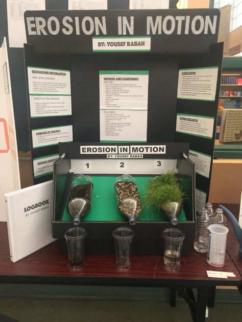 Erosion Science Fair Project Grade 4 Erosion Science Fair Project, Stem Fair Projects, Science Fair Topics, Winning Science Fair Projects, Middle School Science Fair Projects, High School Science Fair Projects, Grade 4 Science, High School Science Fair, Kids Science Fair Projects