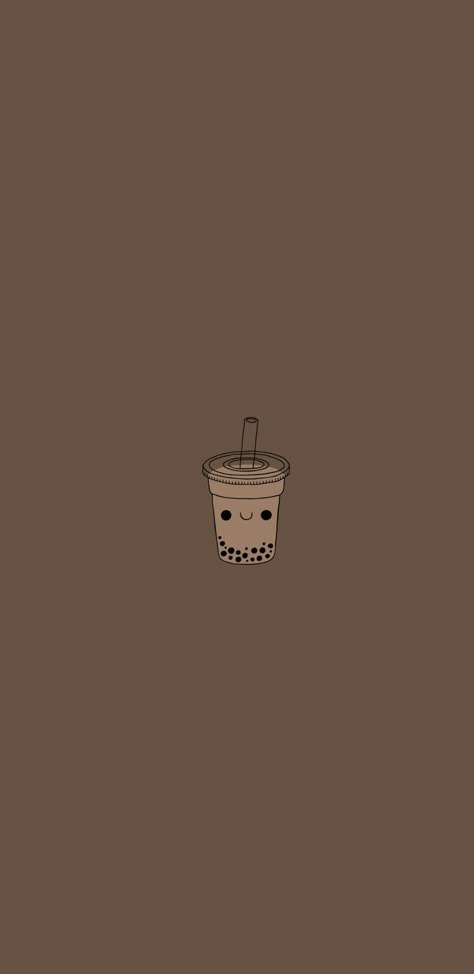 Boba Iphone Wallpaper, Boba Wallpaper Cute, Coffe Aesthetic Wallpaper Iphone, Boba Art Aesthetic, Boba Tea Background, Bubble Tea Wallpaper Aesthetic, Aesthetic Boba Pictures, Brown Coffee Wallpaper Aesthetic, Boba Wallpaper Iphone