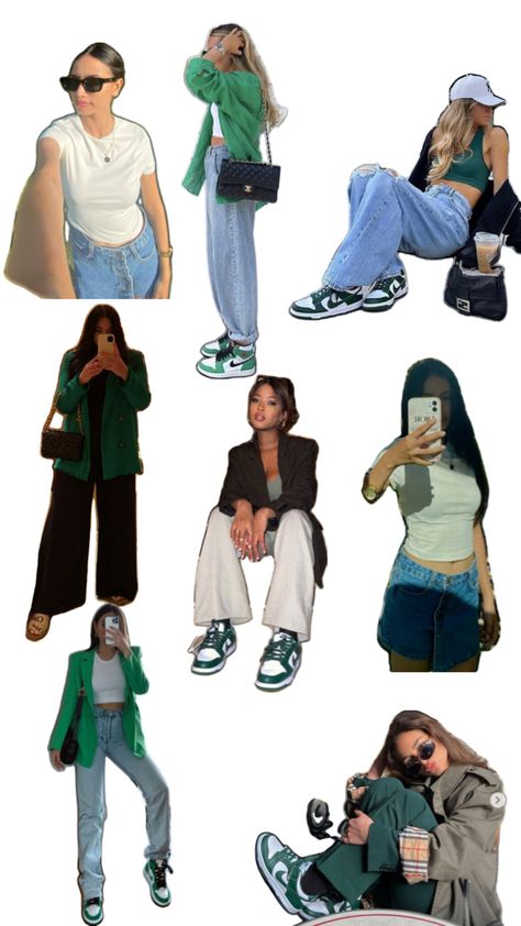 Green Dunks Nike Outfit, Low Dunks Outfit, Nike Dunk Outfit, Nike Dunk Low Outfit, Nike Dunks Outfit, Dunk Outfits, Dunk Outfit, Dunks Outfit, Old Money Outfits