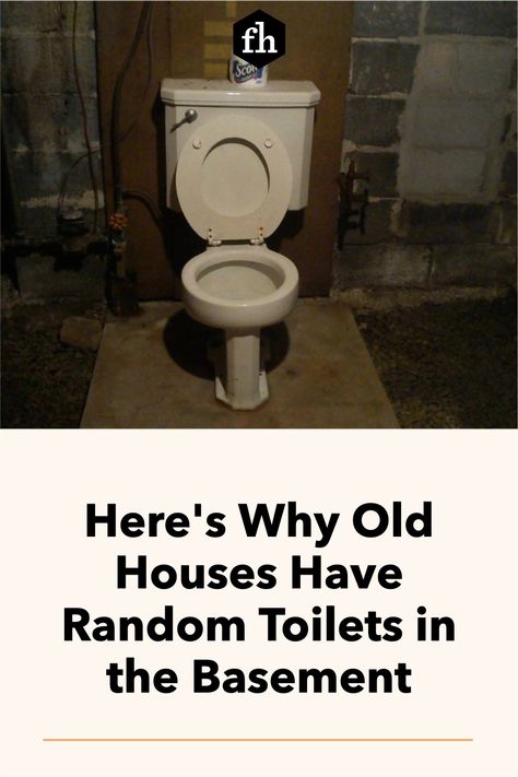 Standalone toilets in the basement are an outdated concept. Why were they necessary in the first place? How To Add A Toilet In A Basement, Rustic Basement Bathroom, Bathrooms In Basement, Basement Toilet Plumbing, Basement Utility Room Ideas Unfinished, Basement Toilet Ideas, Hide Water Shut Off Valve Basement, Raised Toilet Platform Basement, Adding A Bathroom In Basement