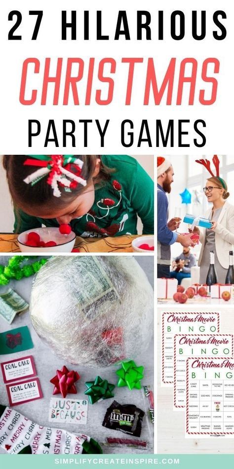 Family Christmas Party Games, Christmas Party Games For Groups, Christmas Eve Games, Fun Family Christmas Games, Christmas Games To Play, Christmas Party Games For Kids, Christmas Gift Games, Christmas Party Activities, Christmas Games For Adults