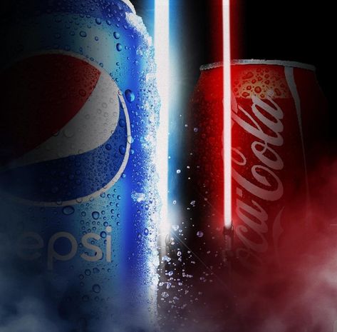 🥤Pepsi vs. Coca-Cola🥤 Cola Wars, Drinks Brands, May The 4th, May The 4th Be With You, Pepsi Cola, Soft Drinks, Industrial Furniture, Quality Images, The 4