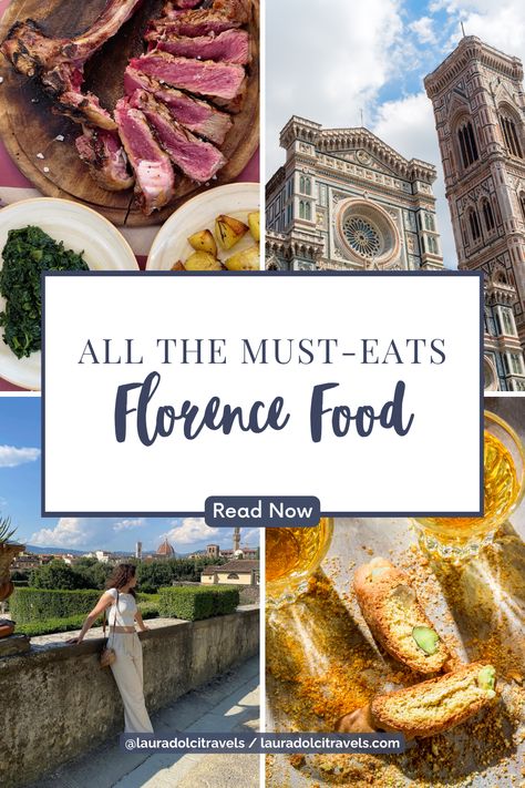 In Florence, art runs through everything. From Bistecca alla Fiorentina to Schiacciata and Lampredotto - discover the art of Florence food and all the must-eats! This guide guides you through all the best food in Florence Italy and everything you need to know. Happy reading!☺️ Florentine Steak In Florence, Florence Food Guide, Where To Eat In Florence Italy, Food In Florence Italy, Florence Italy Food, Florence Travel Guide, Florence Food, Duomo Florence, Florence Art