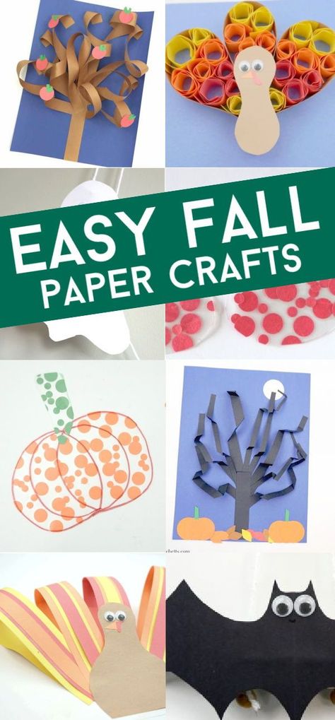 Create these easy fall construction paper crafts with your toddlers or preschoolers. These easy kids’ crafts have basic supplies and simple instructions so that you can create them in your classroom or at your kitchen table. #twitchetts #fall #constructionpapercrafts Toddler Arts And Crafts With Construction Paper, Simple Fall Art Projects For Kids, Quick Fall Crafts For Kids, Toddler Construction Paper Crafts, Fall Construction Paper Crafts, Fall Paper Crafts For Kids, Construction Paper Crafts For Toddlers, Halloween Construction Paper Crafts, Craft With Construction Paper