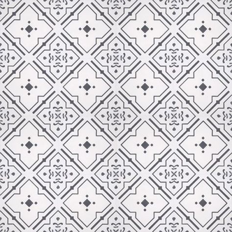 Jardin Encaustic Tile - Rever Tiles | Vibrant, Beautiful & Timeless New Classic Interior, Fireplace Tiles, Encaustic Tiles, Printed Tile, Tile Texture, Encaustic Tile, Vintage Tile, Interior D, Flooring Materials