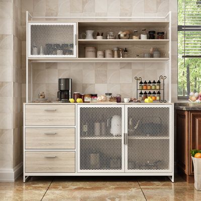 Coffee Bar With Storage, Stand Alone Kitchen Pantry, Bar Sideboard, Kitchen Storage Furniture, Coffee Area, Kitchen Furniture Storage, Kitchen Banquette, Grain Design, Solid Wood Kitchens