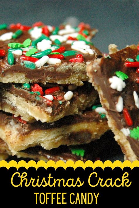 This Christmas Crack Recipe with Saltine Crackers has a perfect combination of sweetness from toffee and chocolate, and saltiness from saltine crackers. | christmas crack recipe saltines | christmas crack recipe saltines toffee | toffee crackers saltine | toffee bars with saltine crackers | saltine cracker toffee bars | christmas candy recipes | chocolate candy | easy dessert recipe | best recipes on pinterest | christmas desserts | christmas cookies | easy toffee candy christmas crack Toffee Christmas, Saltine Cracker Recipes, Saltine Cracker Toffee, Easy Toffee, Saltine Cracker, Saltine Toffee, Easy Holiday Treats, Cracker Candy, Homemade Toffee