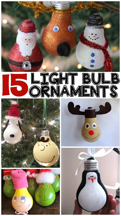 15 DIY Light Bulb Ornaments - @craftymorning0 #ChristmasDecorations Painted Lightbulb Ornaments, Christmas Light Bulb Ornaments, Morning Christmas, Jul Diy, Bulb Ornaments, Light Bulb Crafts, Crafty Morning, Couples Ideas, Diy Christmas Lights