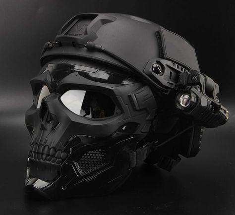 Special Forces Gear, Tactical Armor, Helmet Concept, Paintball Mask, Tactical Helmet, Tactical Gear Loadout, Combat Gear, Tactical Equipment, Cool New Gadgets