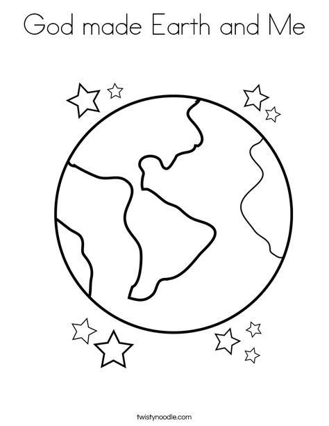 god created the earth coloring page | God made Earth and Me Coloring Page Earth Coloring Page, World Coloring Page, God Made The World, Earth Coloring Pages, Planet Coloring Pages, Earth Day Coloring Pages, Sistem Solar, Star Coloring Pages, Preschool Bible