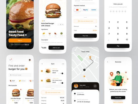 BurgerQueen 👑 ~ Food app delivery full version by Rafi Rohmat for Odama on Dribbble Ui Ux Design Website, Ux Design Website, Ux Strategy, Food Ordering App, Website Design Inspiration Layout, Medical App, Food Delivery App, Surakarta, Behavioral Science