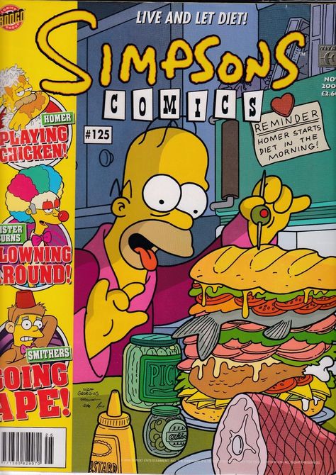 Cartoon Magazine Cover, Simpsons Comic Book Cover, Simpsons Poster, Brian Gordon, Fowl Language Comics, Fowl Language, Cool Album Covers, Retro Gaming Art, Retro Comic Book