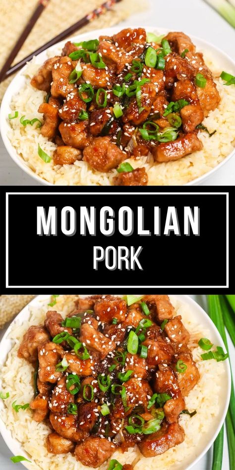 Mongolian Pork, Asian Pork Recipes, Asian Pork Tenderloin, Pork Stew Meat, Pasta Bread, Recipes Chili, Cake Pizza, Sandwich Lunch, Pork Recipes For Dinner