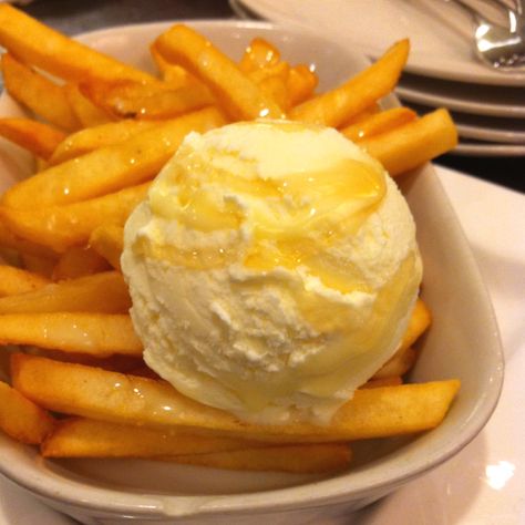 Ice Cream + French Fries Everything Bundt Cakes, Fries And Ice Cream, Fries Ice Cream, Food French Fries, Food Combos, Era Aesthetic, Healing Era, Frozen French Fries, Cake Boutique